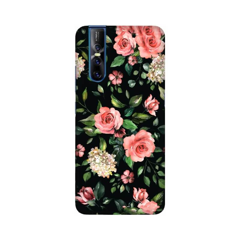 Beautiful Rose Pattern Vivo V15 Pro Cover - The Squeaky Store