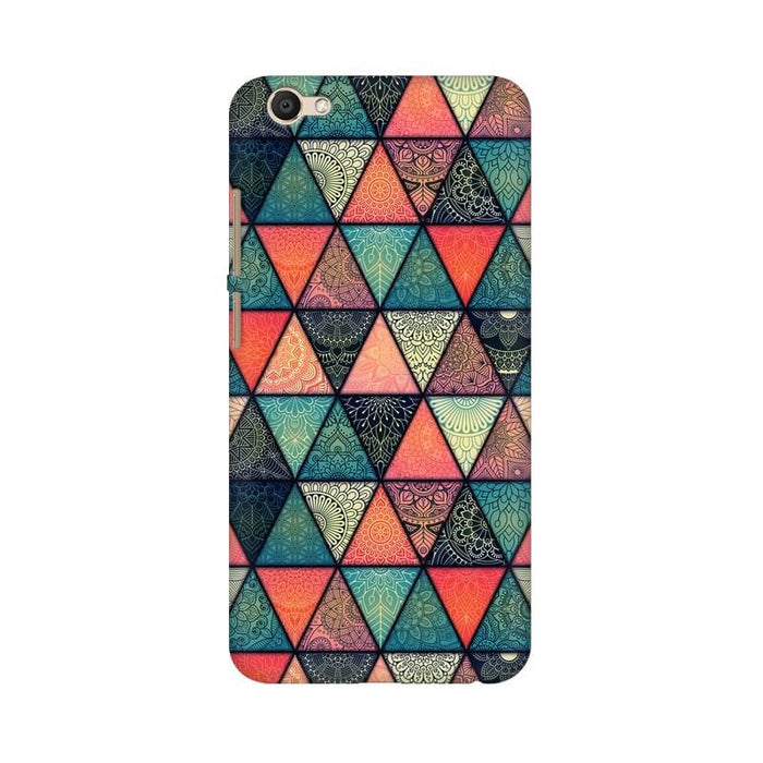 Triangular Colourful Pattern Vivo V5 Cover - The Squeaky Store