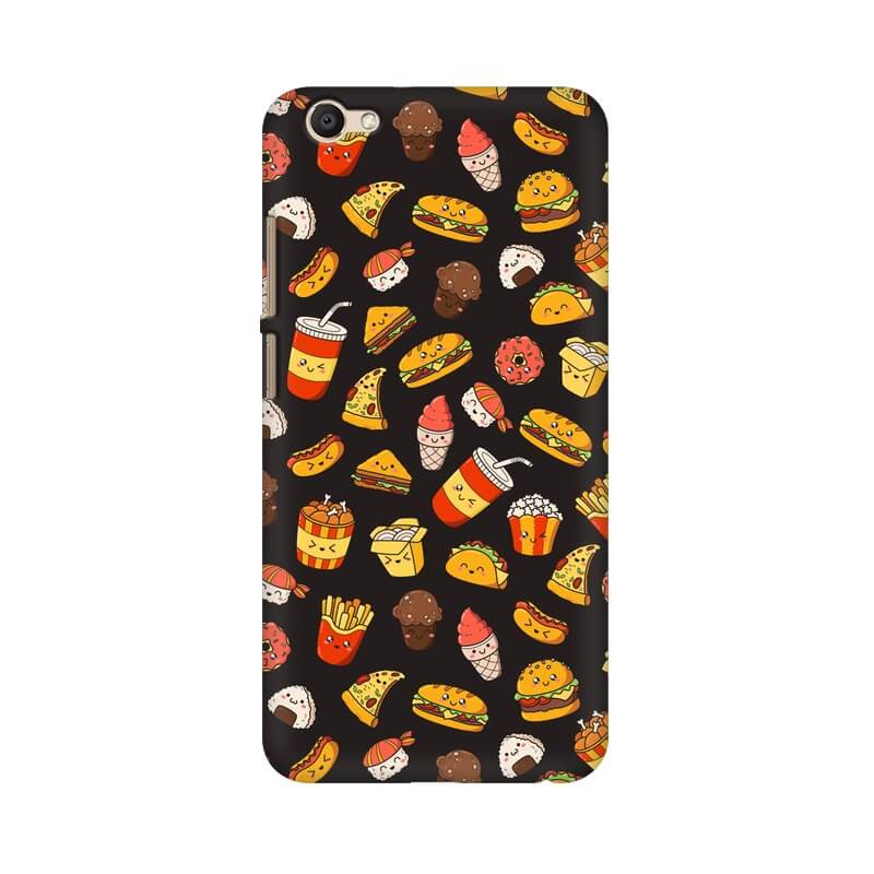 Foodie Abstract Designer Pattern Vivo V5 Cover - The Squeaky Store