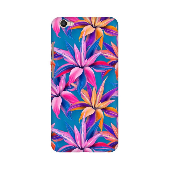 Leafy Abstract Designer Pattern Vivo V5 Cover - The Squeaky Store