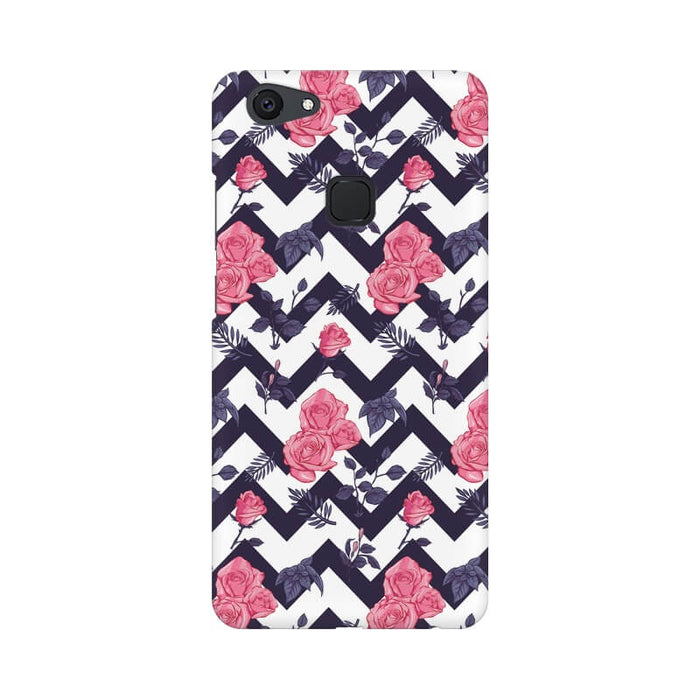 Zigzag Abstract Designer Pattern Vivo V7 Plus Cover - The Squeaky Store