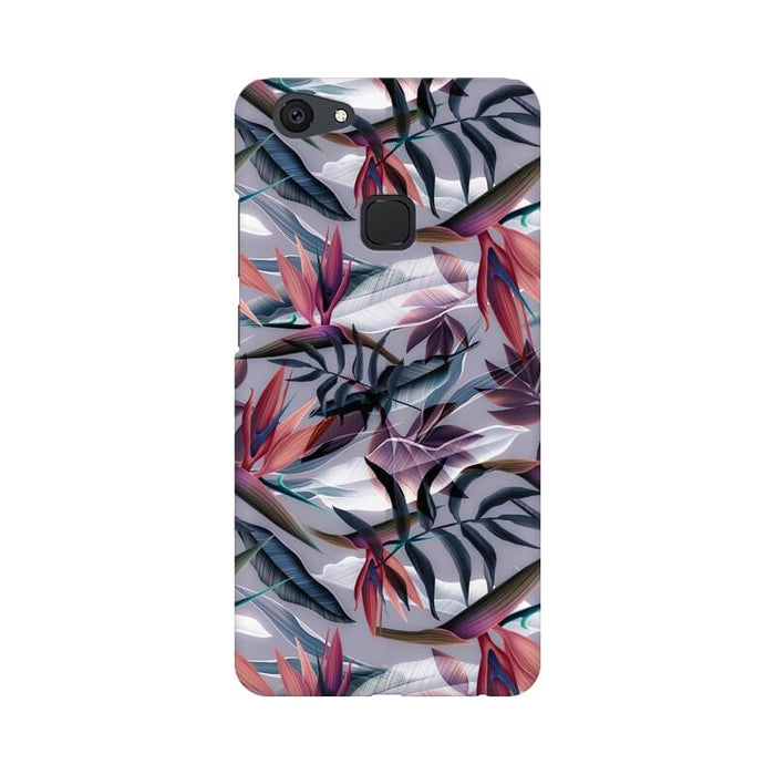 Leafy Abstract Designer Pattern Vivo V7 Cover - The Squeaky Store