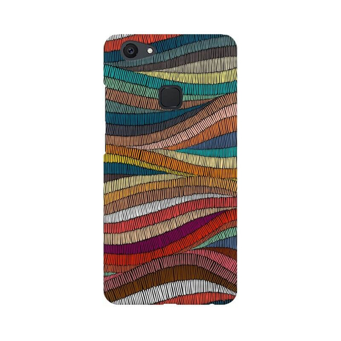 Colorful Abstract Wavy Pattern Vivo V7 PLUS Cover - The Squeaky Store
