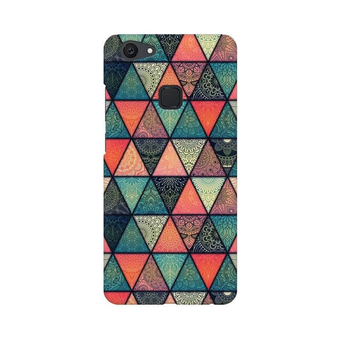 Triangular Colourful Pattern Vivo V7 PLUS Cover - The Squeaky Store