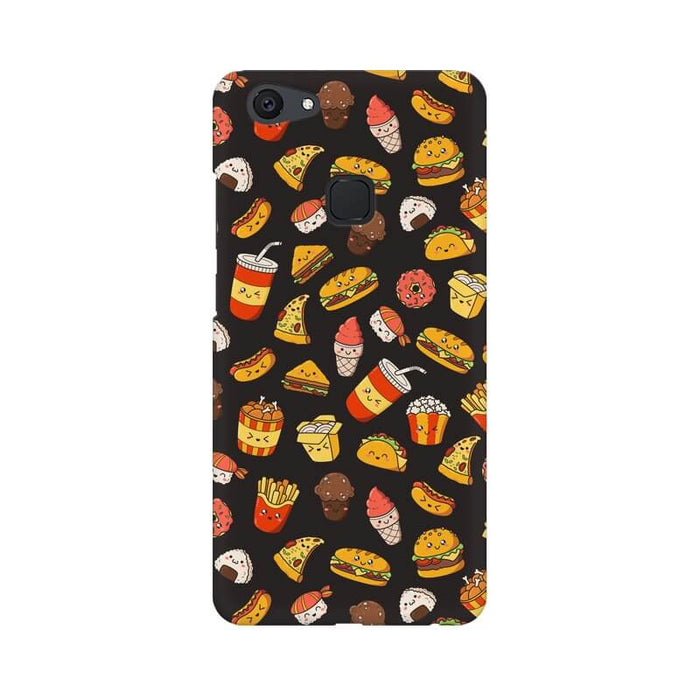 Foodie Cactus Abstract Designer Pattern Vivo V7 Cover - The Squeaky Store
