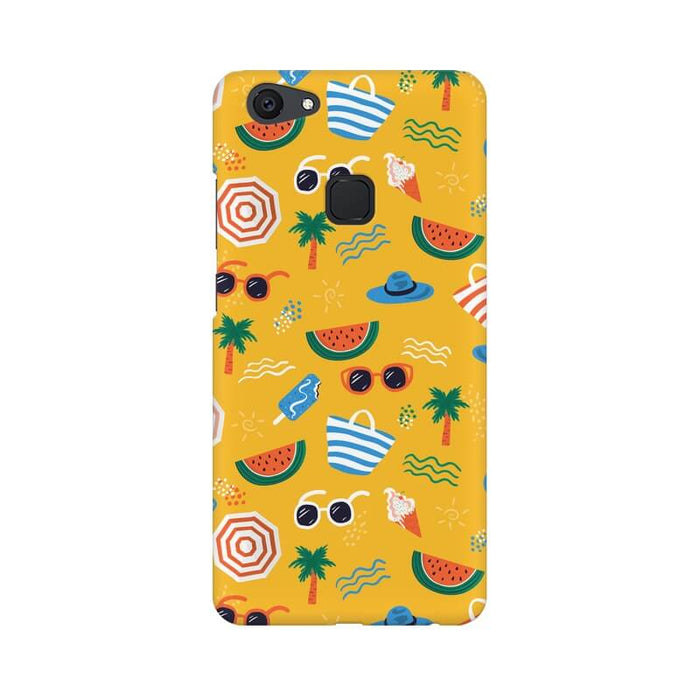 Beach Abstract Designer Pattern Vivo V7 Cover - The Squeaky Store