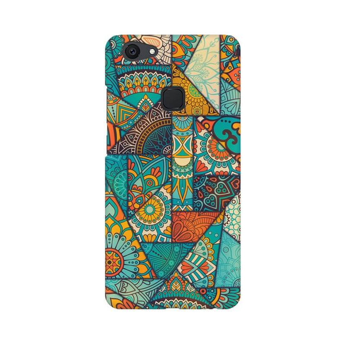 Geometric Abstract Designer Pattern Vivo V7 Plus Cover - The Squeaky Store
