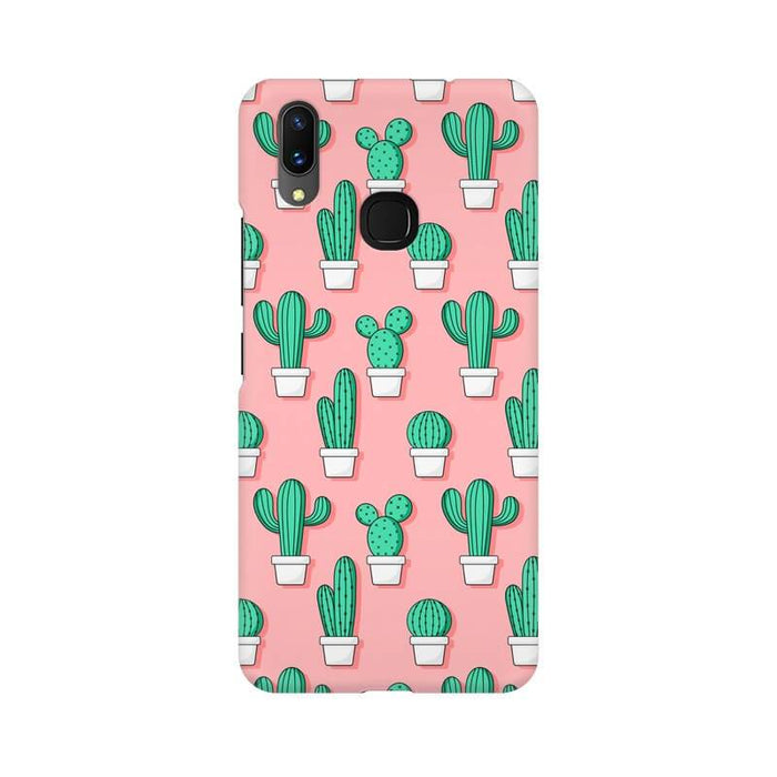 Cute Cactus Designer Abstract Pattern Vivo Y93 Cover - The Squeaky Store
