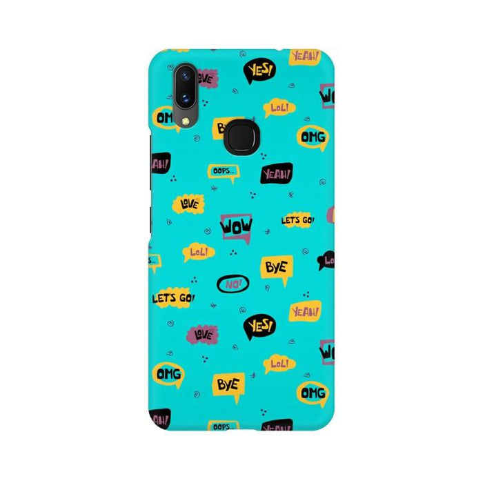 Lettering Designer Abstract Pattern Vivo Y95 Cover - The Squeaky Store