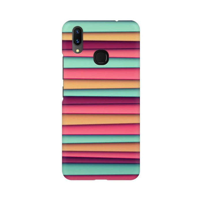 Color Stripes Designer Abstract Illustration Vivo Y83 Pro Cover - The Squeaky Store