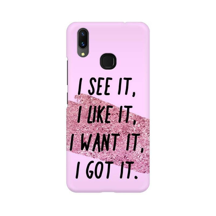 I see it , I like it !! Quote Designer Vivo X21 Cover - The Squeaky Store