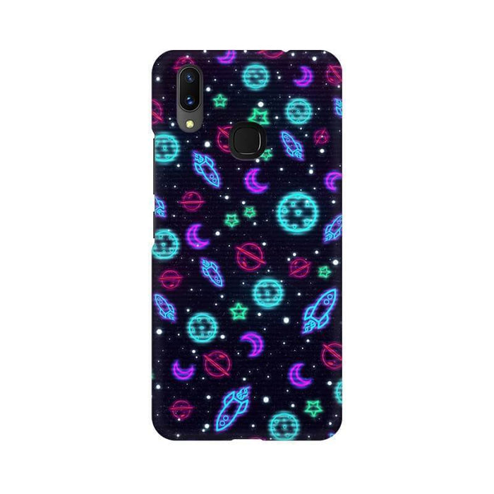 Retro Planets Pattern Designer Vivo Y91 Cover - The Squeaky Store
