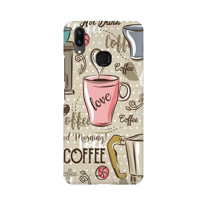 Coffee Lover Pattern Designer Vivo V9 Cover - The Squeaky Store