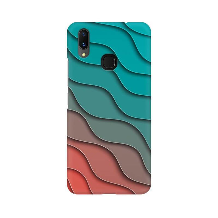 Pastel Color Wavy Pattern Designer Vivo V11 Cover - The Squeaky Store