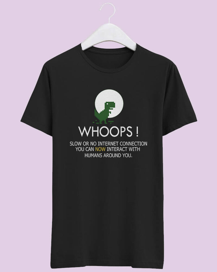 Whoops Internet Crashed!! Unisex Tshirt - The Squeaky Store