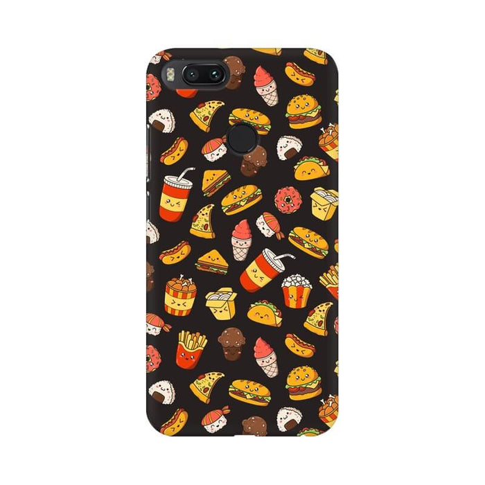 Foodie Abstract Pattern Redmi A1 Cover - The Squeaky Store