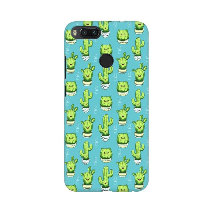 Kawaii Cactus Abstract Pattern Redmi A1 Cover - The Squeaky Store