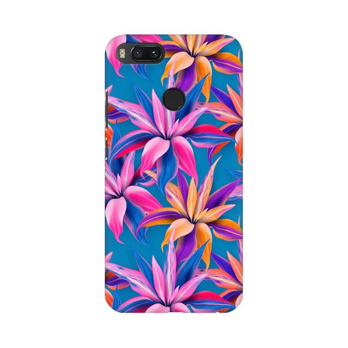 Leafy Abstract Pattern Redmi A1 Cover - The Squeaky Store