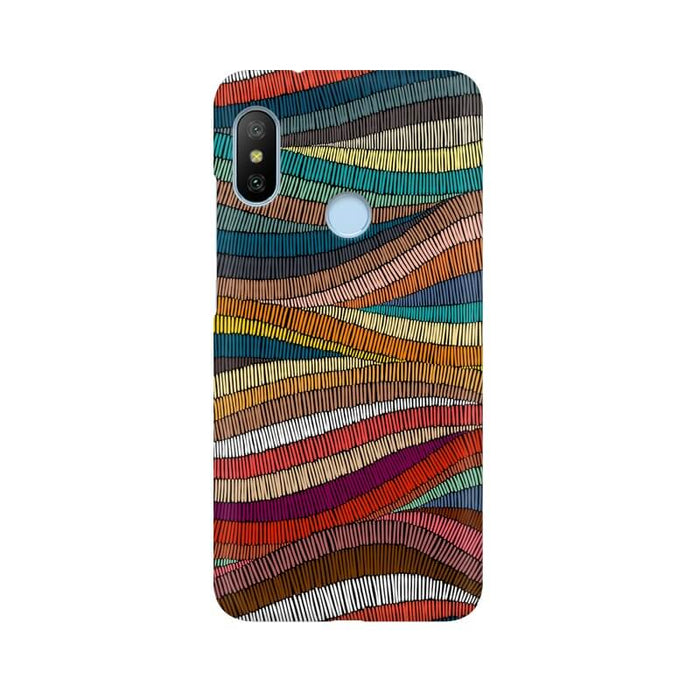 Colorful Abstract Wavy Pattern Xiaomi MI A2 Cover - The Squeaky Store
