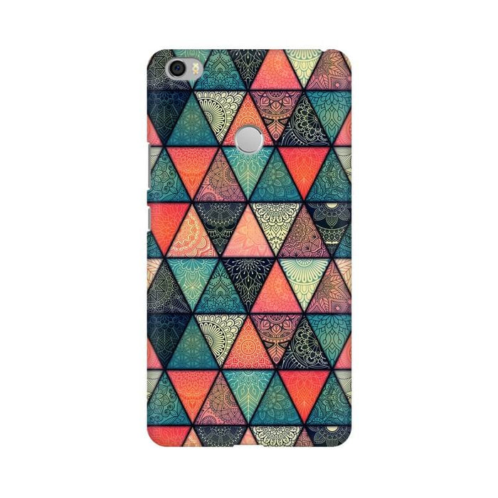 Triangular Colourful Pattern Xiaomi MI MAX 2 Cover - The Squeaky Store