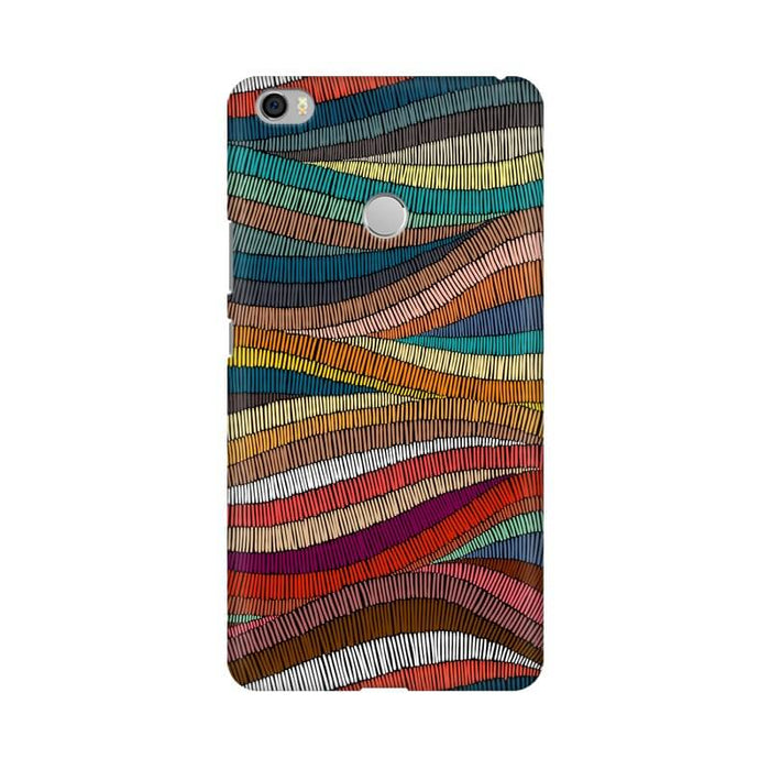 Colorful Abstract Wavy Pattern Xiaomi MI MAX Cover - The Squeaky Store