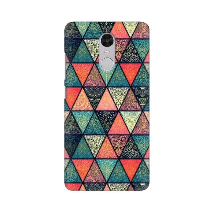 Triangular Colourful Pattern Xiaomi MI NOTE 4 Cover - The Squeaky Store