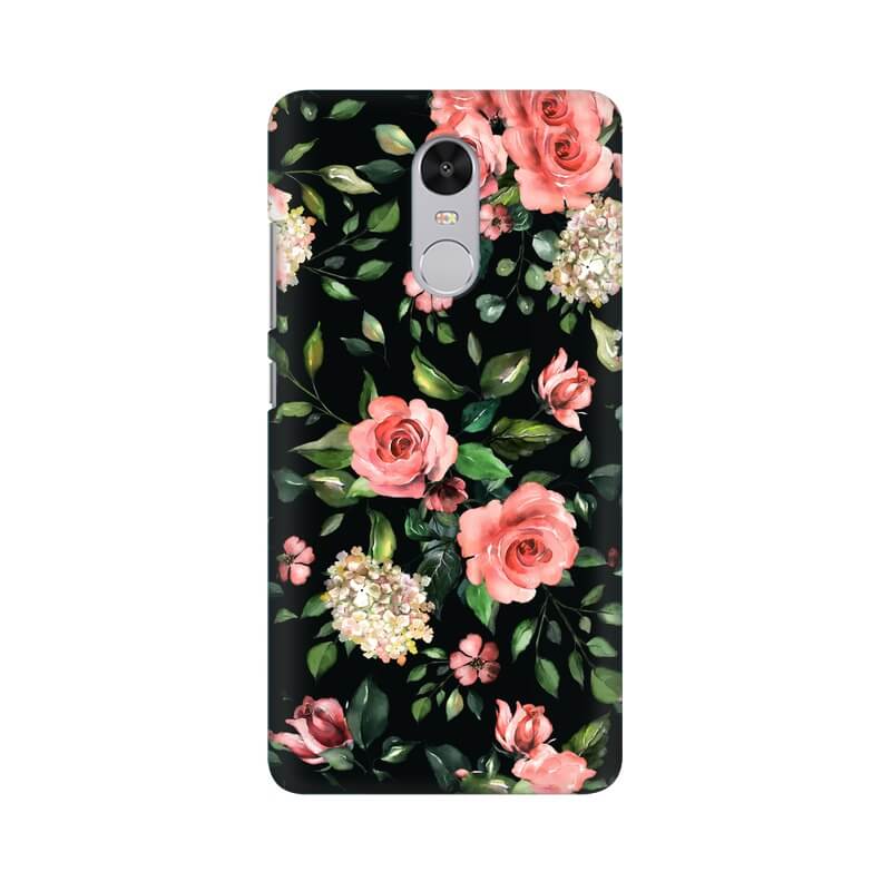 Rose Abstract Pattern Redmi Note 4 Cover - The Squeaky Store