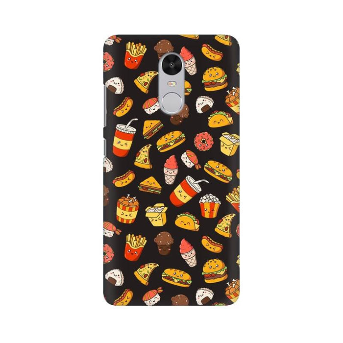 Foodie Abstract Pattern Redmi Note 4 Cover - The Squeaky Store