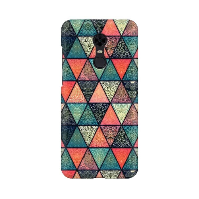 Triangular Colourful Pattern Xiomi MI NOTE 5 Cover - The Squeaky Store