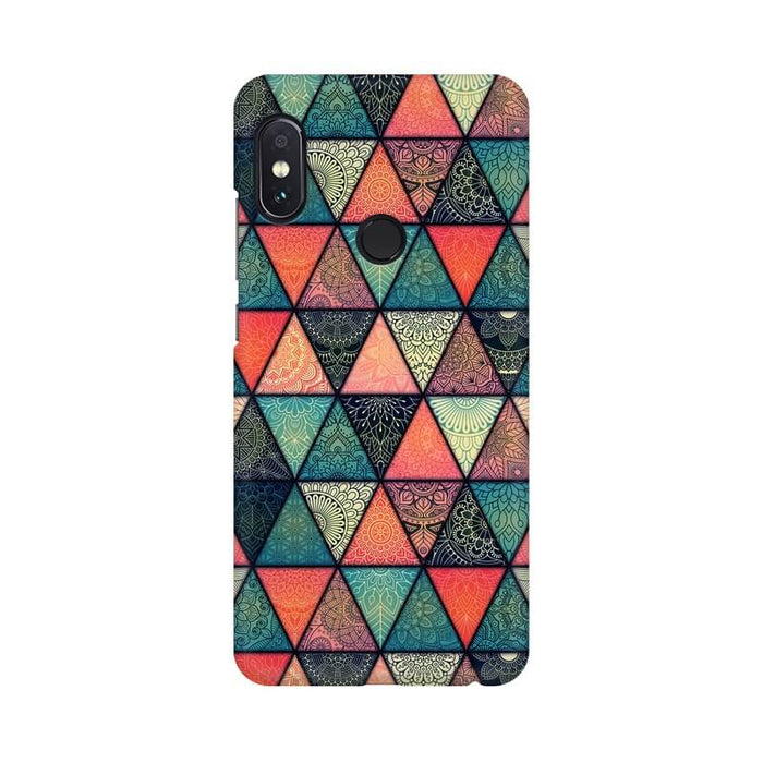 Triangular Colourful Pattern Xiaomi MI NOTE 7 PRO Cover - The Squeaky Store