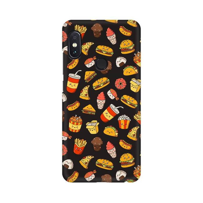Foodie Abstract Pattern Designer Redmi A2 Cover - The Squeaky Store