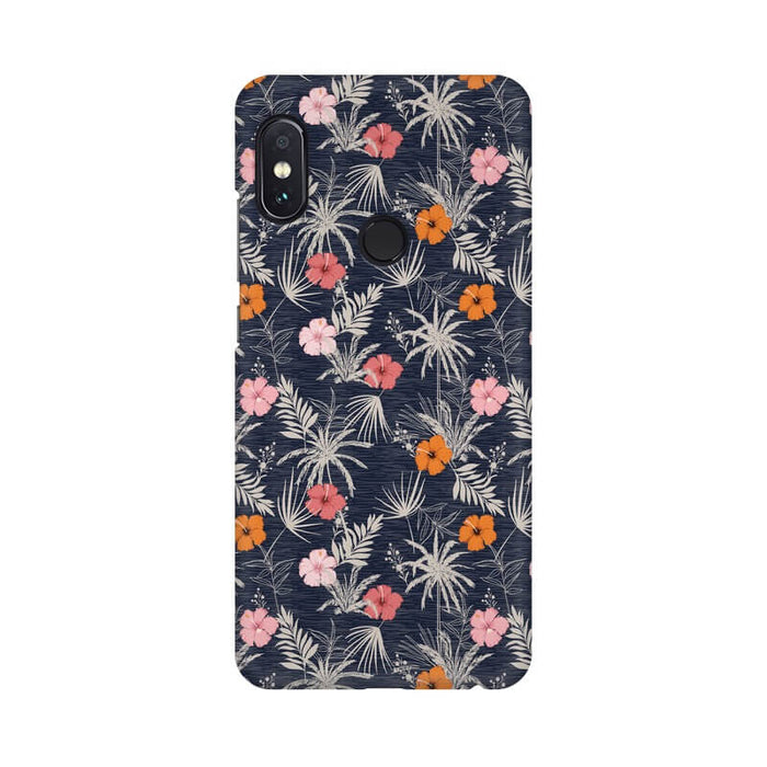 Leafy Abstract Pattern Redmi A2 Cover - The Squeaky Store