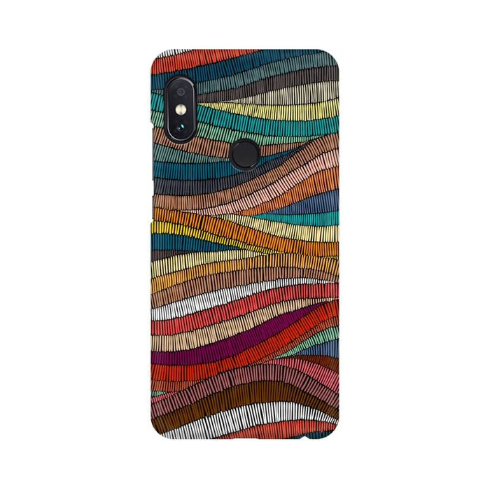 Colorful Abstract Wavy Pattern Xiaomi MI NOTE 7 PRO Cover - The Squeaky Store