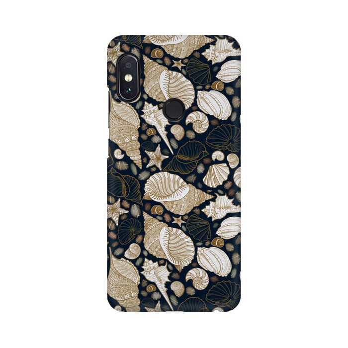 Shells Abstract Designer Pattern Redmi MI 8 Cover - The Squeaky Store