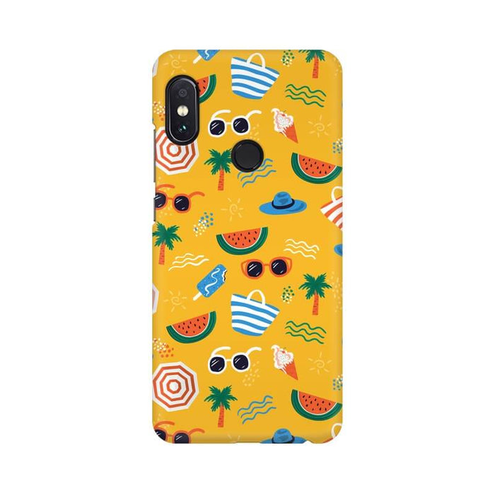 Beach Abstract Designer Pattern Redmi MI 8 Cover - The Squeaky Store