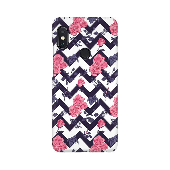 Zigzag Abstract Designer Pattern Redmi MI 8 Cover - The Squeaky Store