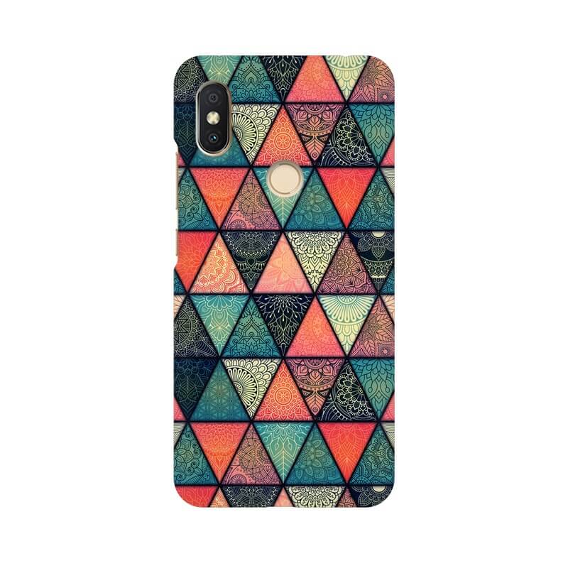 Triangular Colourful Pattern Xiaomi MI Y1 Cover - The Squeaky Store