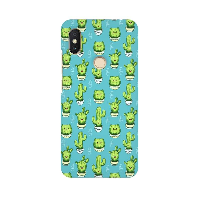 Kawaii Cactus Abstract Pattern Designer Xiaomi MI Y2 Cover - The Squeaky Store
