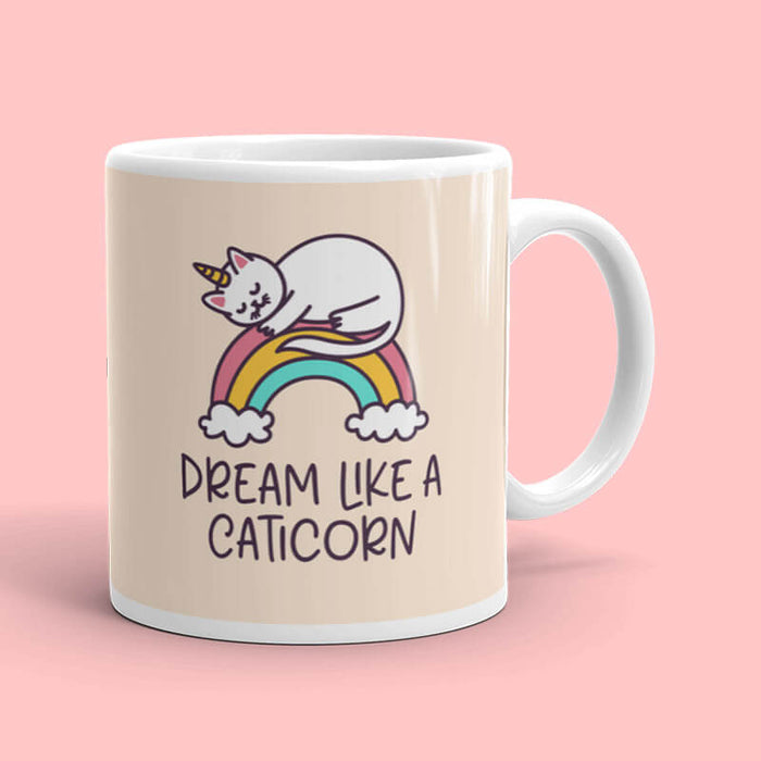 Dream Like a Caticorn Mug-thesqueakystore.myshopify.com