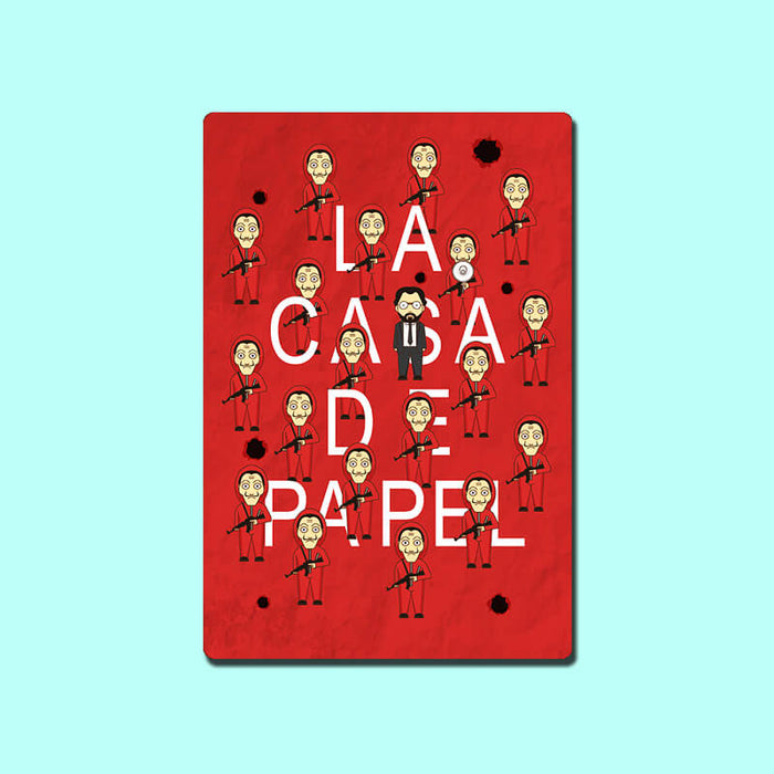 Money Heist Professor, La casa de Papel, Tokyo, Berlin, Bella Ciao, Rio, Nairobi, Helsinki Netflix TV Series Home Decor Designer Printed Fridge Magnet 10-thesqueakystore.myshopify.com