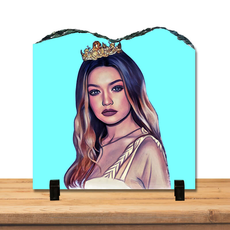 Gigi Hadid Zayn Malik Cute Fashion Singer Music Lover Pillow Talk Home Décor Stone Print with Stand. - The Squeaky Store