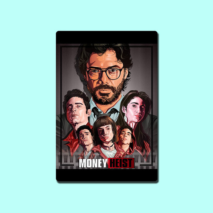 Money Heist Professor, La casa de Papel, Tokyo, Berlin, Bella Ciao, Rio, Nairobi, Helsinki Netflix TV Series Home Decor Designer Printed Fridge Magnet 19-thesqueakystore.myshopify.com