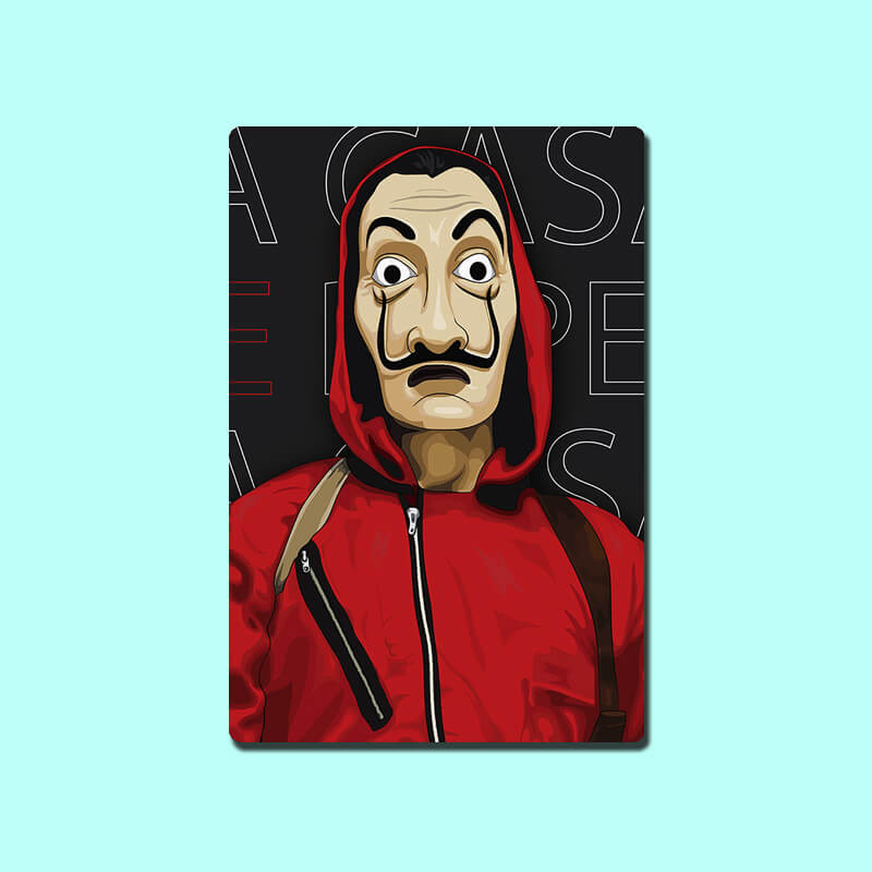 Money Heist Professor, La casa de Papel, Tokyo, Berlin, Bella Ciao, Rio, Nairobi, Helsinki Netflix TV Series Home Decor Designer Printed Fridge Magnet 42-thesqueakystore.myshopify.com