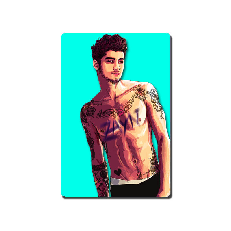 Zayn Malik Cute Aqua Blue Fridge Magnet-thesqueakystore.myshopify.com