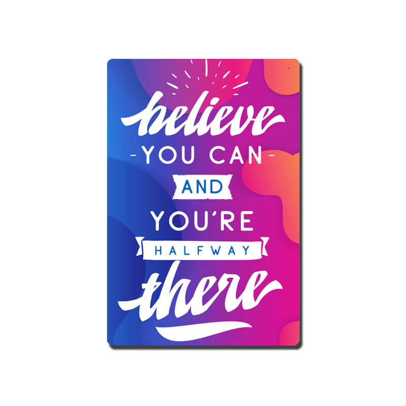 Believe You Can Quote Fridge Magnet-thesqueakystore.myshopify.com