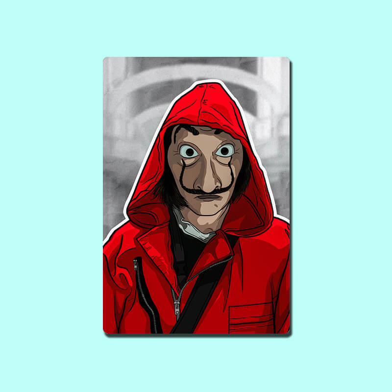 Money Heist Professor, La casa de Papel, Tokyo, Berlin, Bella Ciao, Rio, Nairobi, Helsinki Netflix TV Series Home Decor Designer Printed Fridge Magnet 28-thesqueakystore.myshopify.com