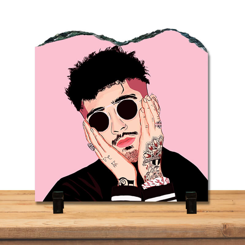Zayn Malik Cute Singer Music Lover Pillow Talk 2 Home Décor Stone Print with Stand. - The Squeaky Store